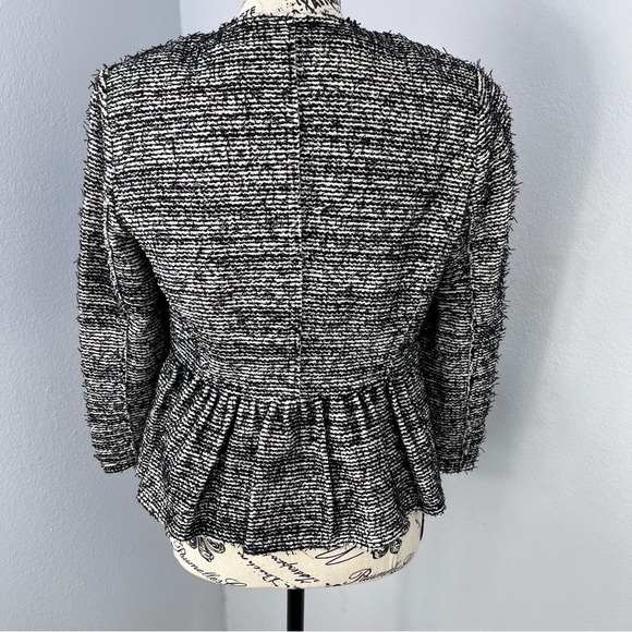 Rebecca Taylor zip peplum jacket size 6 - Picture 4 of 11